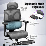 Office Chair 3D Multi-Function Grey Mesh