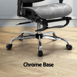 Office Chair 3D Multi-Function Grey Mesh