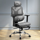 Office Chair 3D Multi-Function Grey Mesh
