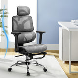 Office Chair 3D Multi-Function Grey Mesh