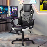 Astiss Gaming Office Chair Desk Racing Computer Chairs Executive Home Black & White