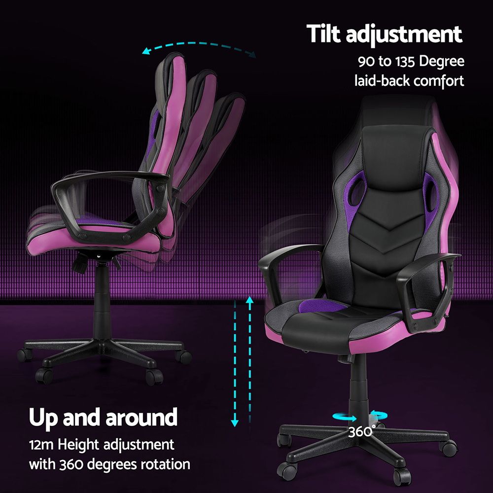 Purple Accent Gaming Chair