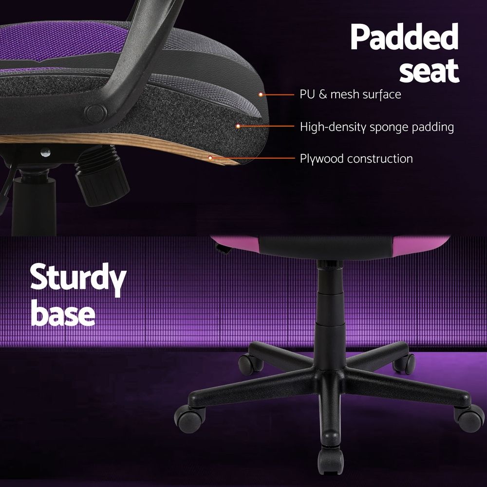 Purple Accent Gaming Chair