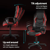 Red Accent Gaming Chair