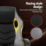 Yellow Accent Gaming Chair