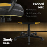 Yellow Accent Gaming Chair