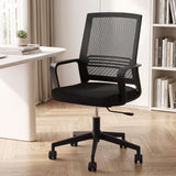 Artiss Mesh Office Chair Mid Back Black