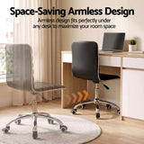 Artiss Office Chair Conference Chairs PU Leather Low Back Black
