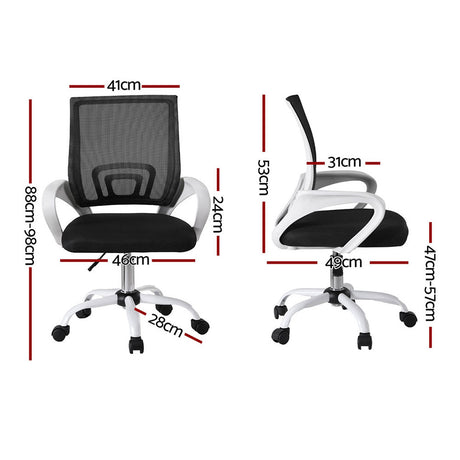 Artiss 2x Office Chair Mesh Computer Gaming Desk Chairs Work Study Mid Back