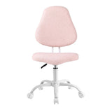 Artiss Armless Office Chair Ergonomic Soft Fleece Height Adjustable Vanity Desk Chair Pink