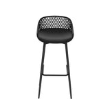 Gardeon 4-Piece Outdoor Bar Stools Plastic Metal Dining Chair Balcony