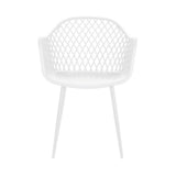 Gardeon 4PC Outdoor Dining Chairs PP Lounge Chair Patio Furniture Garden White