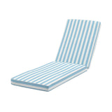 Gardeon Outdoor Chaise Lounge Cushion Lounge Chair Pad Sunbed Mattress Blue