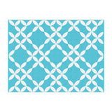 Gardeon Outdoor Rugs 274x366cm Large Carpet Reversible Area Mat PP Dual-Sided Patio Rug Light Blue