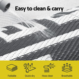 Gardeon Outdoor Rugs 274x366cm Large Carpet Reversible Area Mat PP Dual-Sided Patio Rug Greek Key