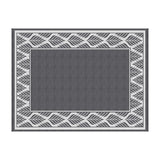 Gardeon Outdoor Rugs 274x366cm Large Carpet Reversible PP Dual-Sided Area Mat Patio Rug Grey