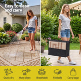 Gardeon Outdoor Rugs 274x366cm Large Carpet Reversible PP Dual-Sided Area Mat Patio Rug Khaki
