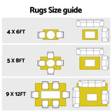 Gardeon Outdoor Rugs 274x366cm Large Carpet Reversible PP Dual-Sided Area Mat Patio Rug Khaki