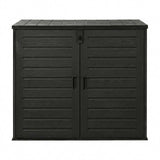 Gardeon Outdoor Storage Box 1170L Container Lockable Cabinet Tool Organizer Shed Black