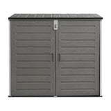 Gardeon Outdoor Storage Box 1170L Container Lockable Cabinet Tool Organizer Shed Grey