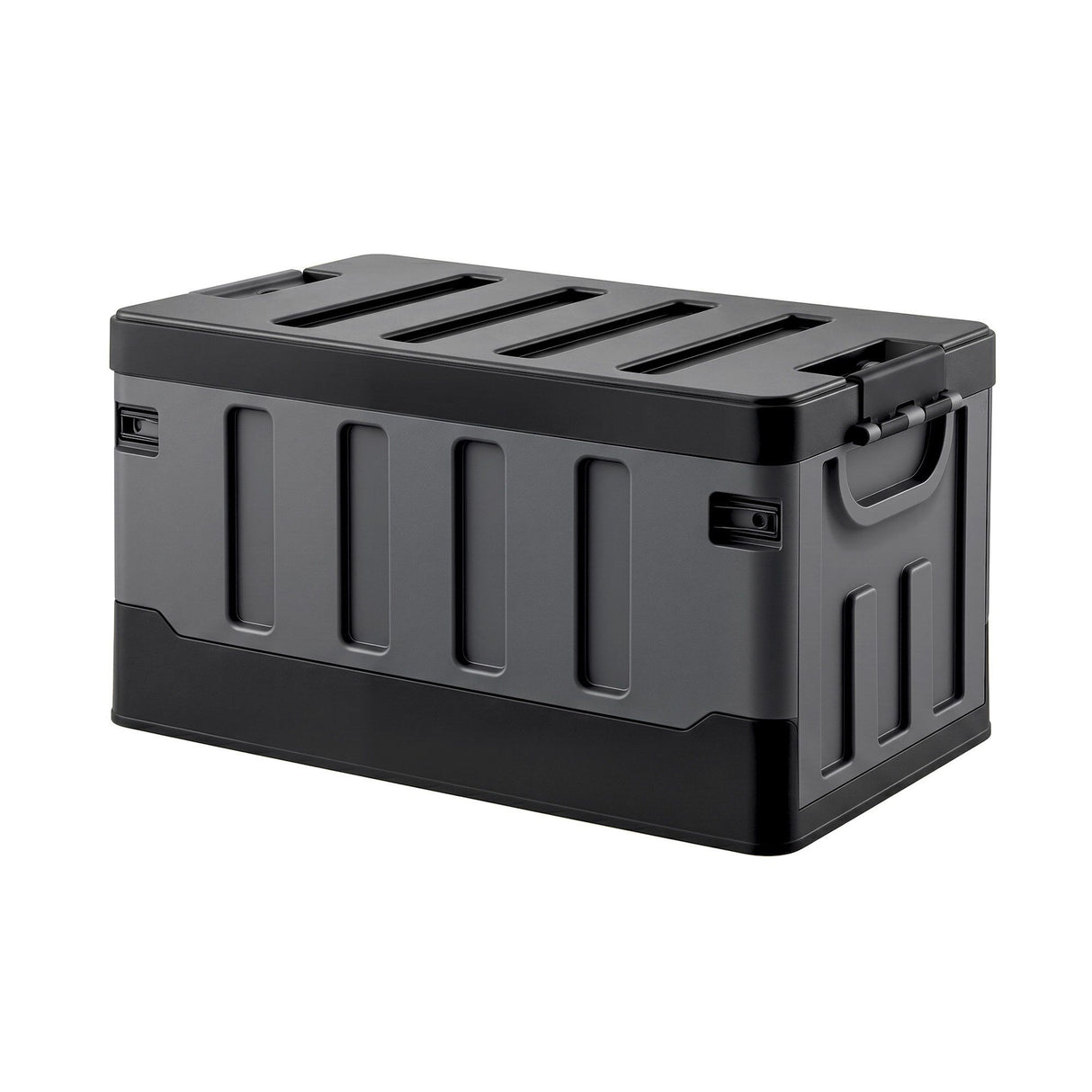 Gardeon Collapsible Outdoor Storage Box 60L Stackable Folding Camping Organizer Black