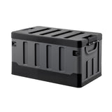Gardeon Collapsible Outdoor Storage Box 60L Stackable Folding Camping Organizer Black