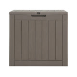 Gardeon Outdoor Storage Box 118L Container Lockable Indoor Garden Toy Tool Shed Grey