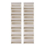 Artiss 2X Over Door Storage Hangers Pantry 6-Tier Organiser Pockets Fabric Beige
