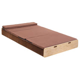 Artiss Folding Kraft Paper Bed Frame with Mattress and Pillow 300kg Capacity 200x120cm