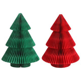 Jingle Jollys 2X Folding Christmas Tree 47CM Xmas Table Decorations Red&Green