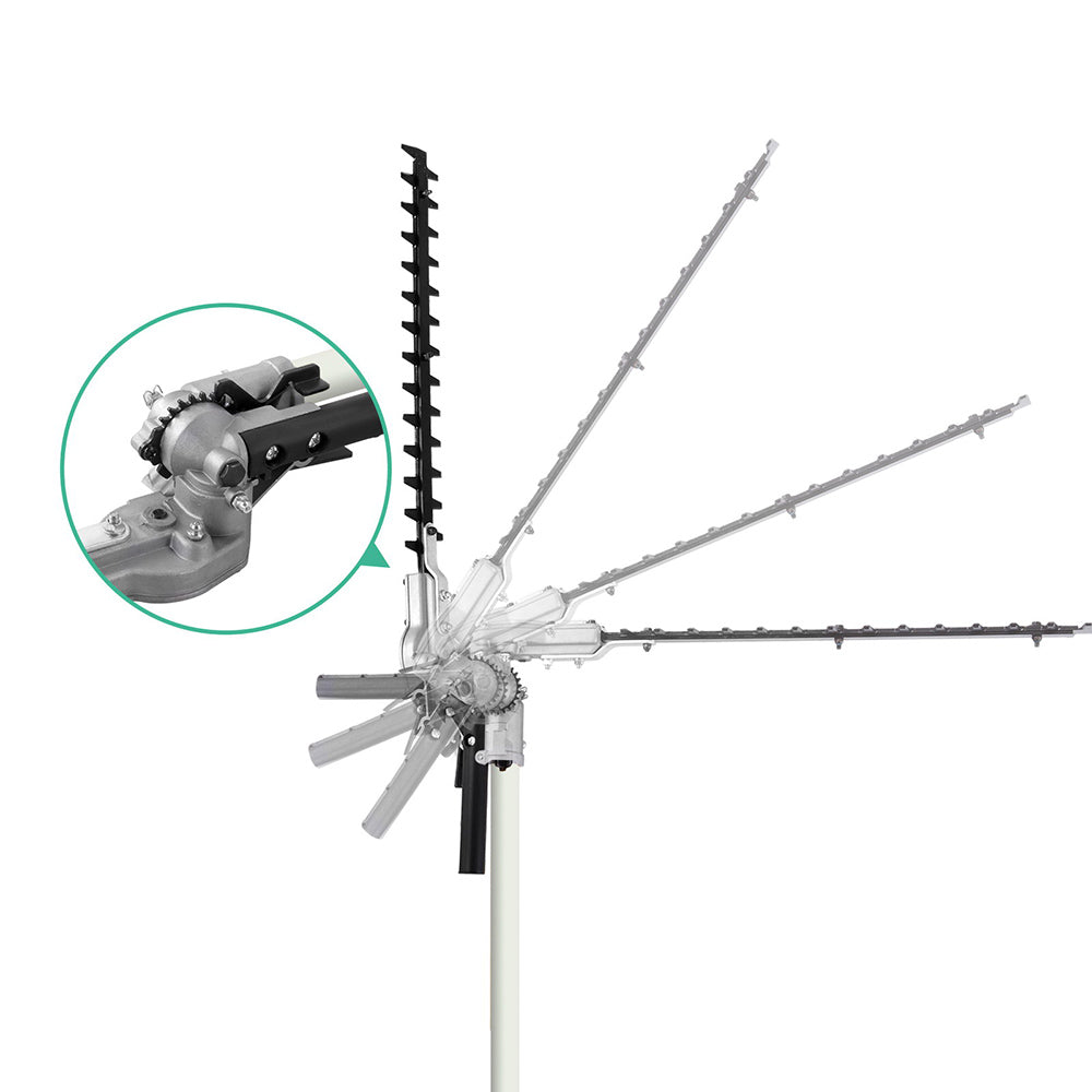 Giantz Pole Chainsaw 2 Stroke Petrol Tree Pruner Long Reach Saw 12 Inch Bar 9 In 1