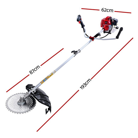 Giantz Pole Chainsaw Petrol Hedge Trimmer Tree Pruner 5 In 1