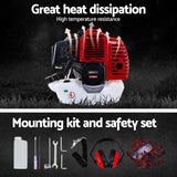 Giantz Pole Chainsaw Petrol Hedge Trimmer Tree Pruner 5 In 1