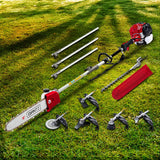 Giantz Pole Chainsaw 2 Stroke Petrol Hedge Trimmer Tree Pruner 7 In 1