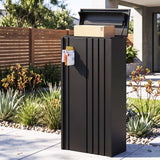 Gardeon Parcel Letterbox Drop Box Package Slot MailBox Black