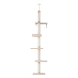 i.Pet Cat Tree 290cm Tower Scratching Cats Post Scratcher Floor to Ceiling Bed