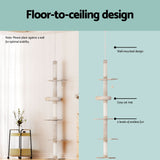 i.Pet Cat Tree 290cm Tower Scratching Cats Post Scratcher Floor to Ceiling Bed