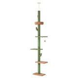 i.Pet Cat Tree Tower Scratching Post Scratcher Floor to Ceiling Cats Bed 290cm
