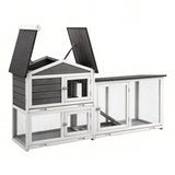 i.Pet Chicken Coop Rabbit Hutch Extra Large Wooden Run Cage House With Run Cage