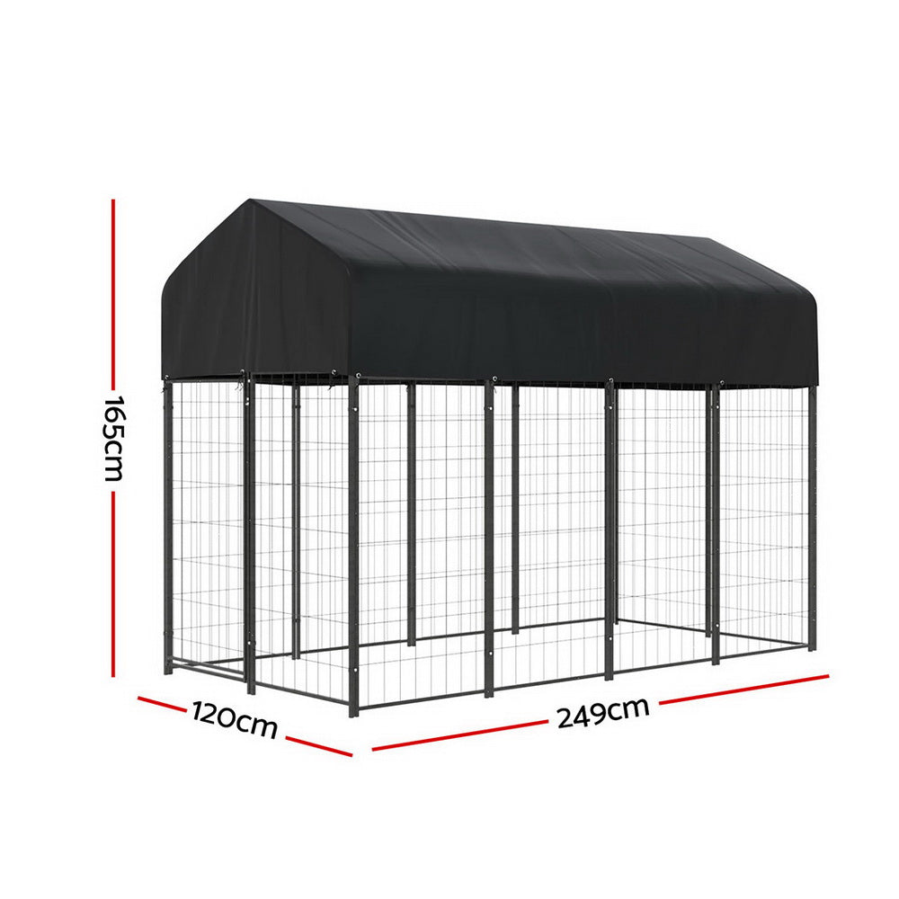 i.Pet Dog Kennel Extra Large House Outdoor Playpen Pet Puppy Metal Backyard