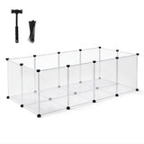 i.Pet Pet Dog Playpen 20 Panels with Baseboard DIY Enclosure Small Animal Rabbit Pen 125CM