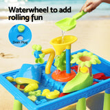 Keezi Kids Sand and Water Table Windmill Shovel Outdoor Sandpit Toys Beach Play