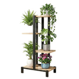 Artiss 4 Tiers Plant Stand Metal Flower Pots Shelf Indoor Outdoor Garden Home