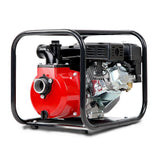 Giantz Petrol Water Pump 7HP Max, 2" High Flow 4-Stroke Engine Transfer Fire Fighting Pumps Rain Tank Oil Irrigation Garden Farm Pond Outdoor Irrigations, w Hose Fittings Inlet Filter Rubber Feet Red