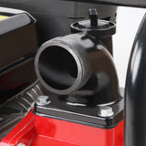 Giantz Petrol Water Pump, 2" 7HP Max High Flow Transfer Fire Fighting Pumps Rain Tank Oil Irrigation Garden Farm Pond Outdoor Irrigations, with Hose Fittings Inlet Filter Rubber Feet Black Red