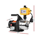 Giantz Garden Water Jet Pump High Pressure 800W Max. Tank Rain Farm Irrigation Yellow