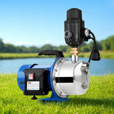 Giantz Garden Water Jet Pump High Pressure 1100W Tank Rain Farm Irrigation Black