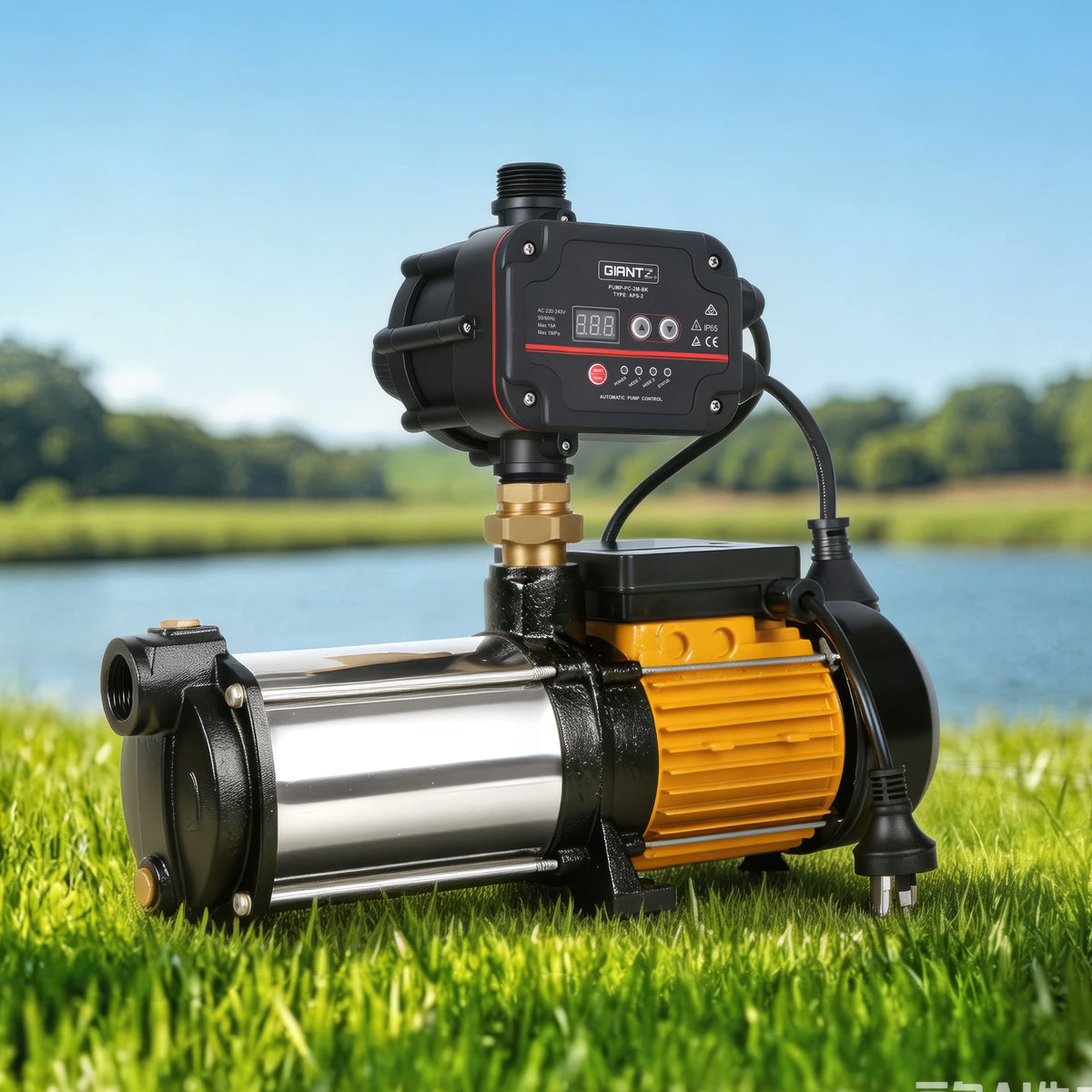 Giantz 4-Stage Water Pump Auto Controller Farm Irrigation Stainless Max. 2000W