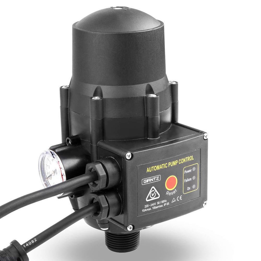 Giantz Garden Water Pump High Pressure 2000W Max 4-Stage Tank Irrigation Transfer Booster Pump Black