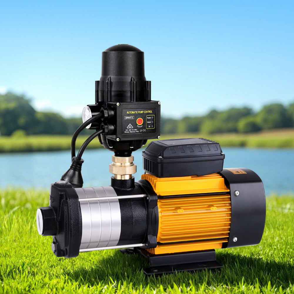 Giantz Garden Water Pump High Pressure 2000W Max 5-Stage Tank Irrigation Transfer Booster Pump Black